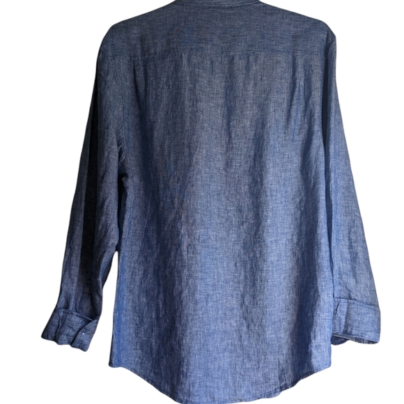 Original Penguin Linen Button Up L NWT - Picture 3 of 4